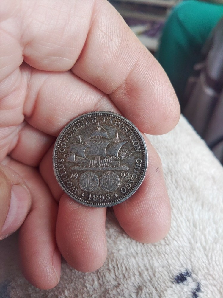 1893 columbian exposition silver half dollar
