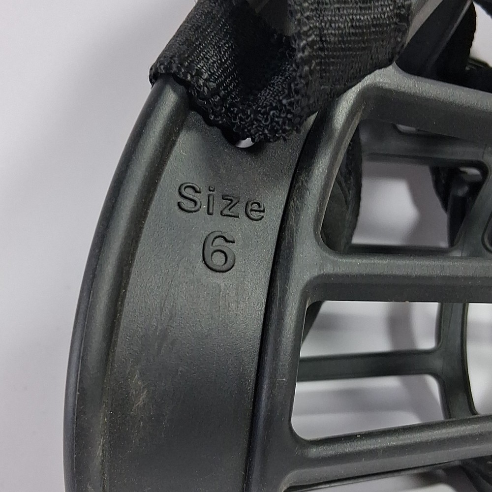 Baskerville Ultra Dog Muzzle Size 6 Black Plastic Nylon Non Breed Specific