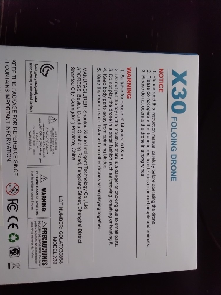 Tercaso X30 Foldable Drone with HD Camera