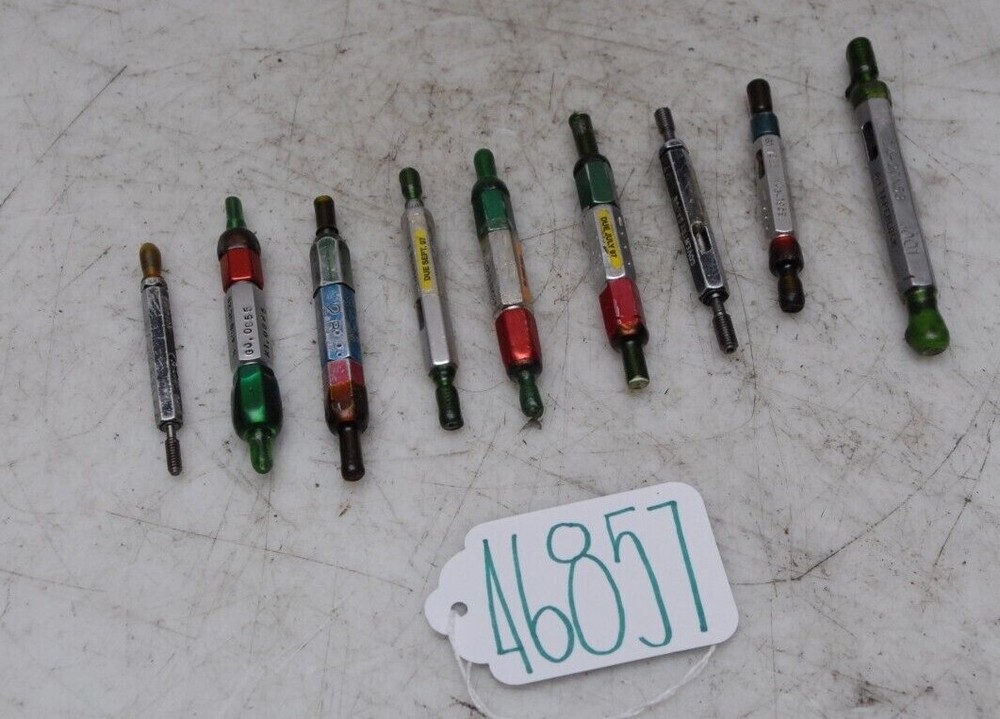 Thread plug gages assorted sizes 46857