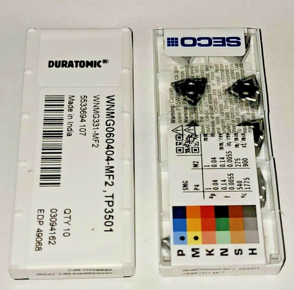 WNMG 331 MF2 TP3501 SECO *** 10 INSERTS *** FACTORY PACK ***