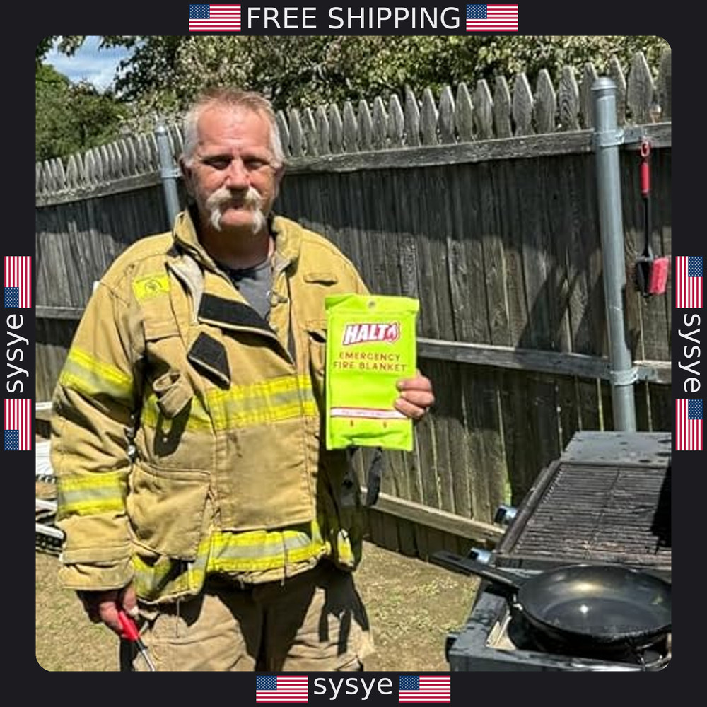 Emergency Fire Blanket - Quick Fire Suppression for Home, Kitchen & Camping