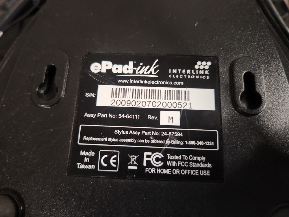 Interlink Epad Ink Rev Q USB Digital Signature 54-64111