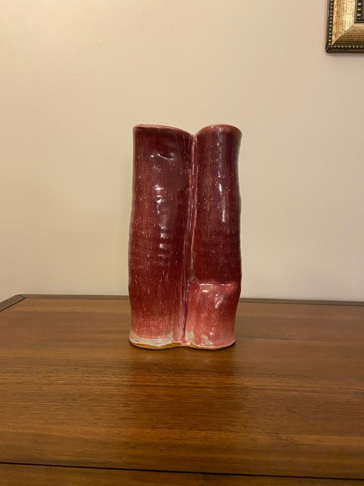 Handmade Wheel-Thrown Ceramic Glazed Vase
