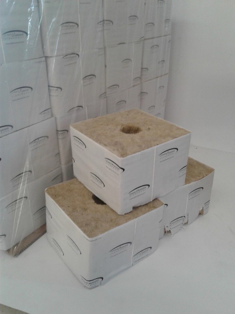 6x6x4 rockwool grow cubes (32 Case Count)