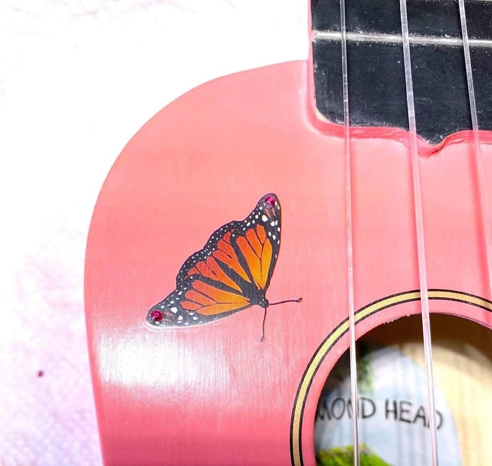 Rozanna's Butterfly Dream Ukulele Light Yellow
