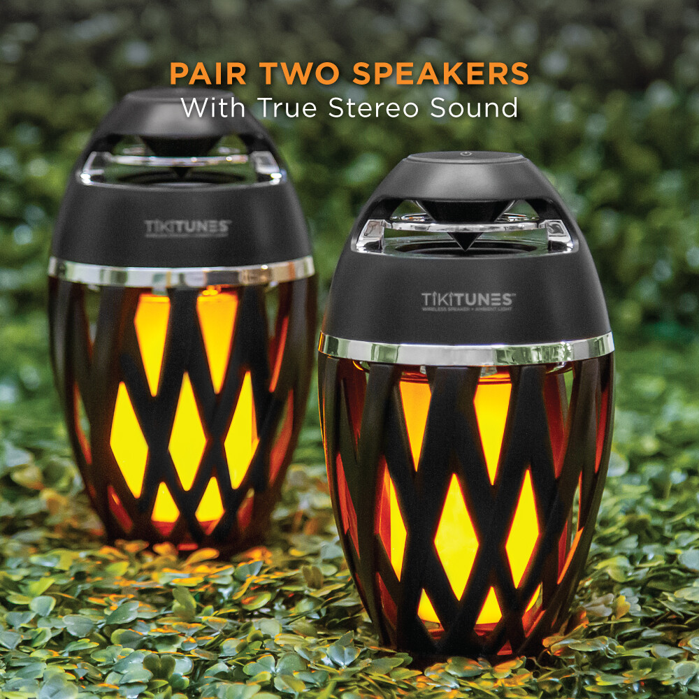TikiTunes Portable Bluetooth Wireless Speaker (Bundle) with Adjustable 40” Pole
