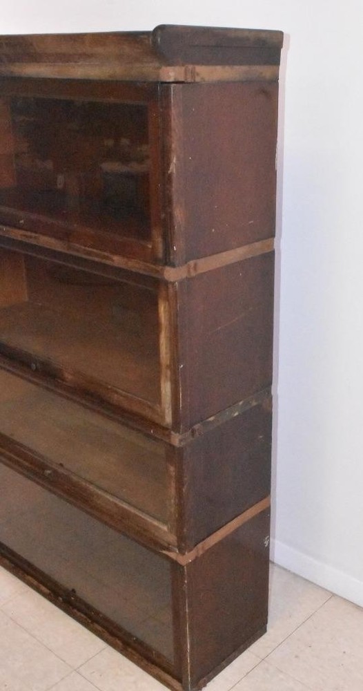4 Section Oak Globe Wernicke Barrister Bookcase