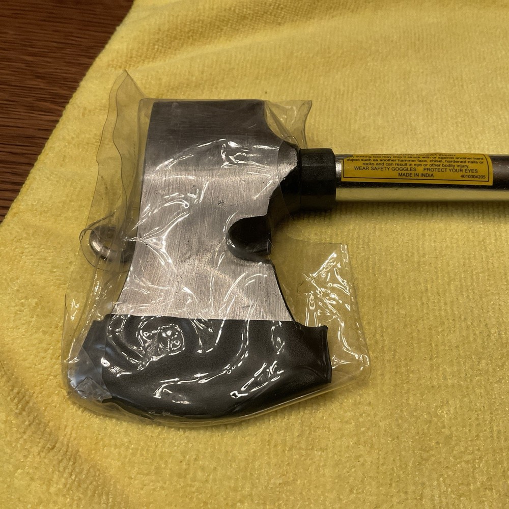 Durable Camping Axe with Tent Stake Puller and Secure Grip - 13” Heavy-Duty Tool