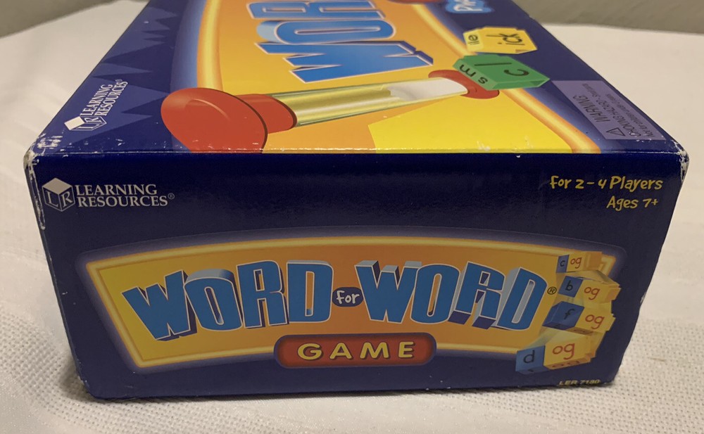 Learning Resources WORD FOR WORD Game w/ Reading Rods Educational Phonics