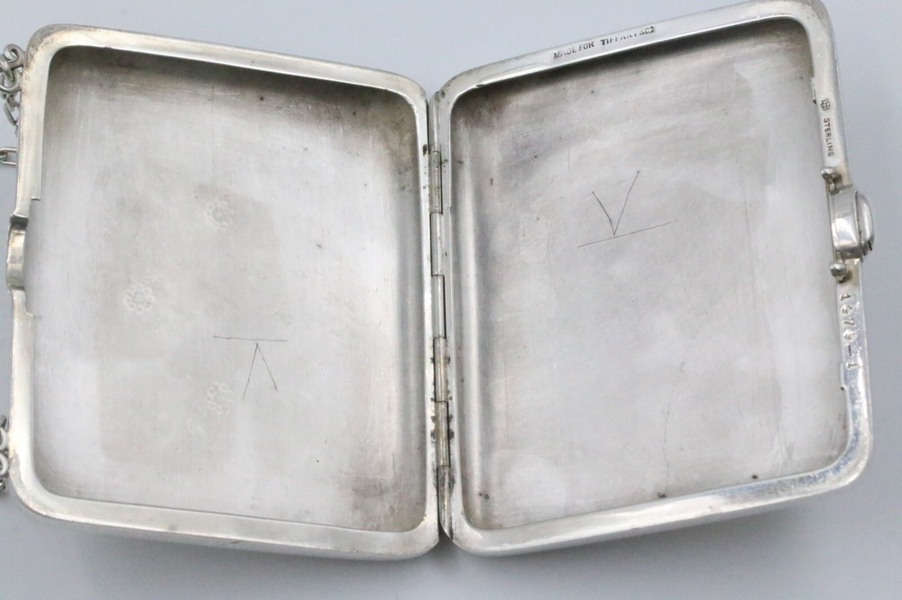 Tiffany & Co. Sterling Silver Compact/Cigarette Case Monogrammed LOS