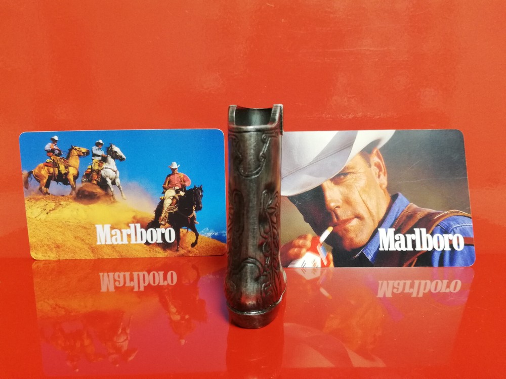 Marlboro Cowboy Boot Case for Mini Bic Lighter