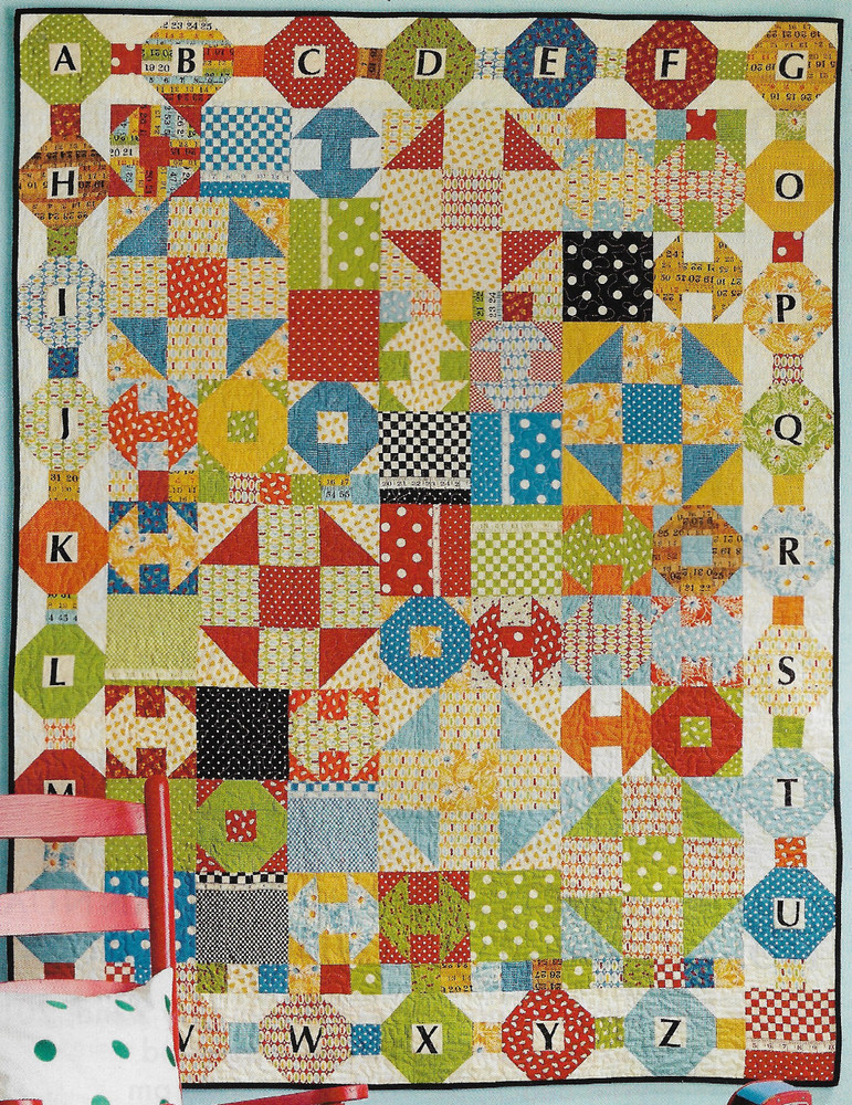 Alpha Bits & Pieces Wall Quilt quilting pattern instructions