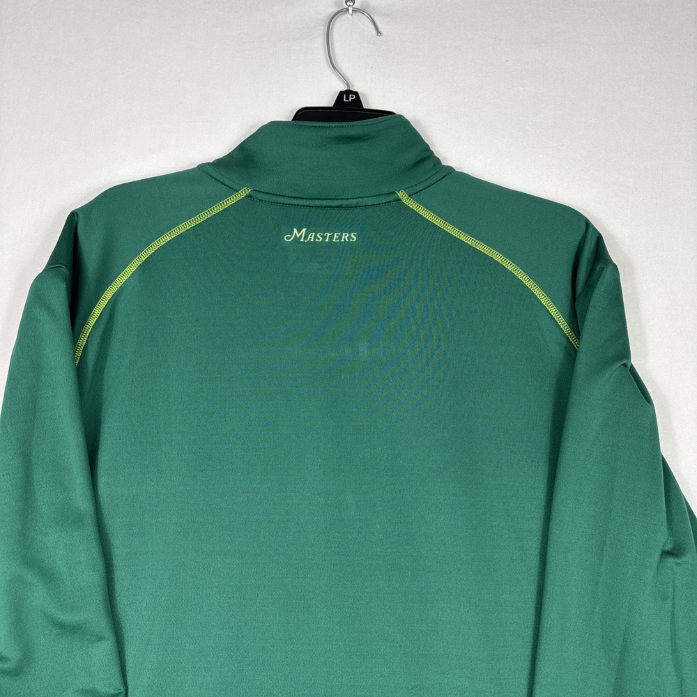 Master's Tech 1/4 Zip Jacket Men's XL Green Performance Stretch Golf Pullover