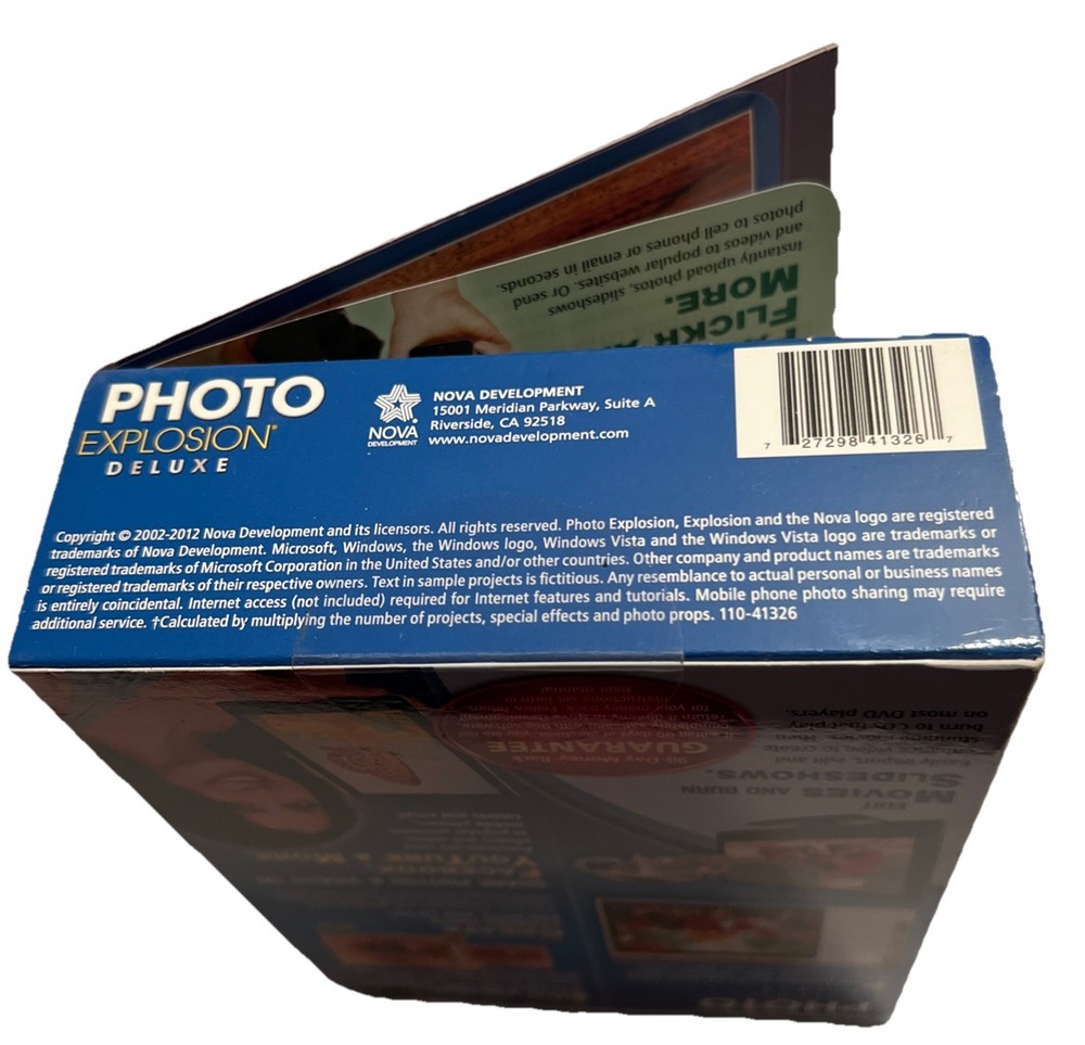 Photo Explosion Deluxe Version 5 Digital Editing Software Box NEW Unopened Box