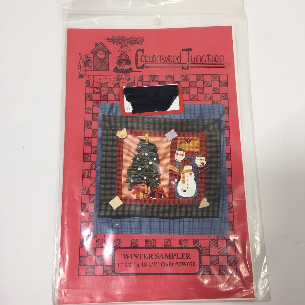 Winter Sampler Quilt Pattern Cottonwood Junction 17.5" x 18.5"