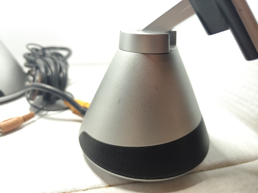 Altec Lansing - Desktop Speaker Set Silver Black Wired Computer Speakers VS4221