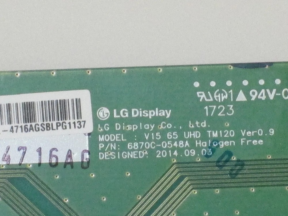 Hitachi 65R80 Control Board 6871L-4716A