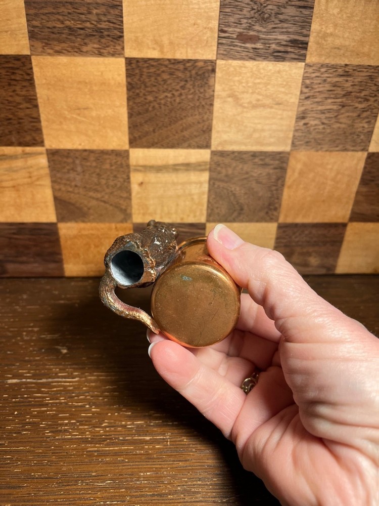 Cat Copper TonedCandle Holder