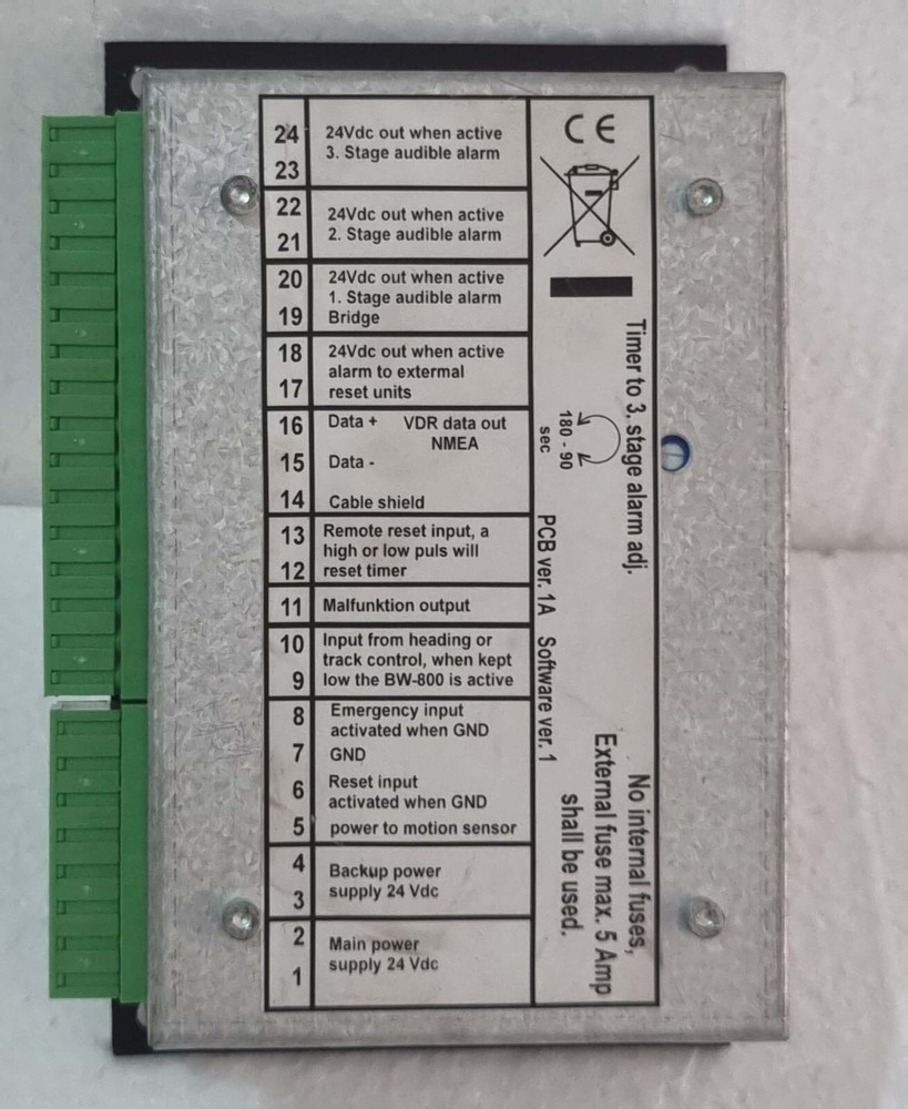 UNI-SAFE ELECTRONIC A/S BRIDGE WATCH BW-800