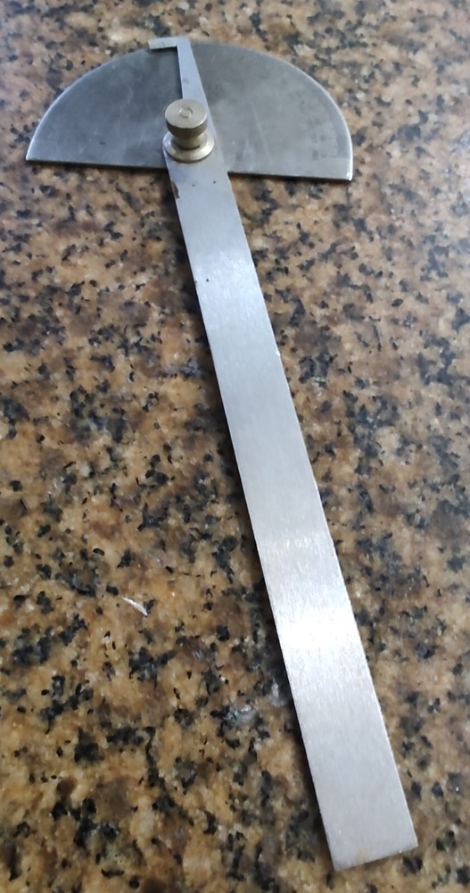 🗽GENERAL STAINLESS STEEL NO 18 PROTRACTOR