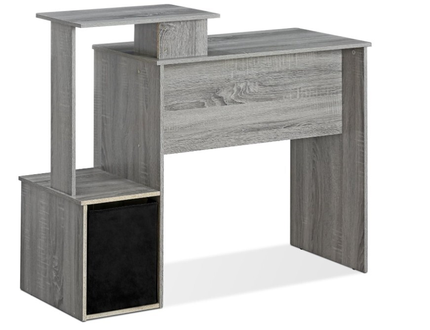 Econ Multipurpose Home Office Computer Writing Desk, French Oak Grey