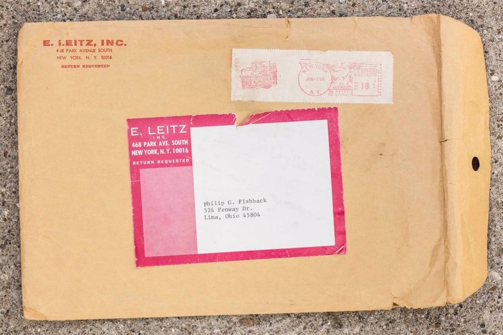Leica Leitz Envelope w/ Unique Camera Stamp