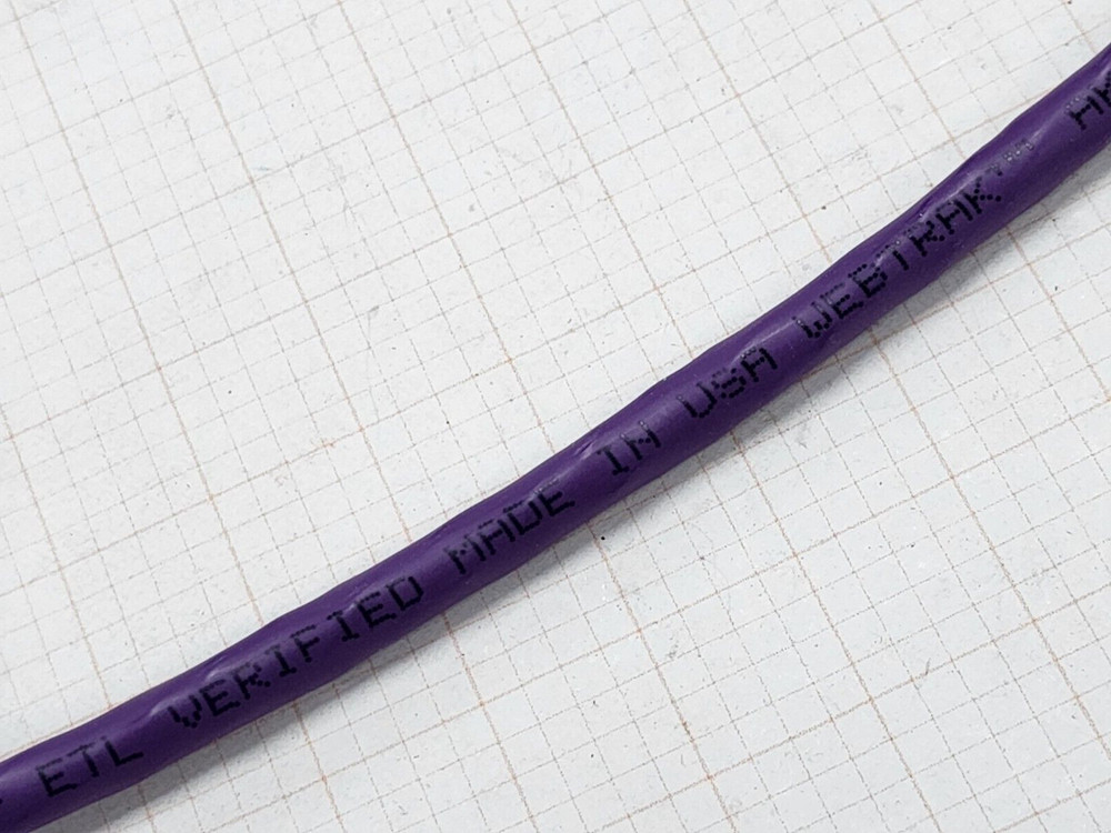 Commscope CS37P 23/4P Cat6 U/UTP WebTrak Plenum Network Cable CMP Violet /100ft