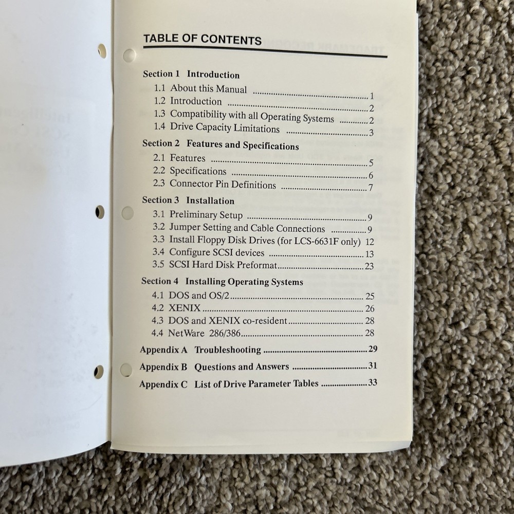 Vintage Longshine Microsystem LCS-6631 SCSI Controller Card – Untested