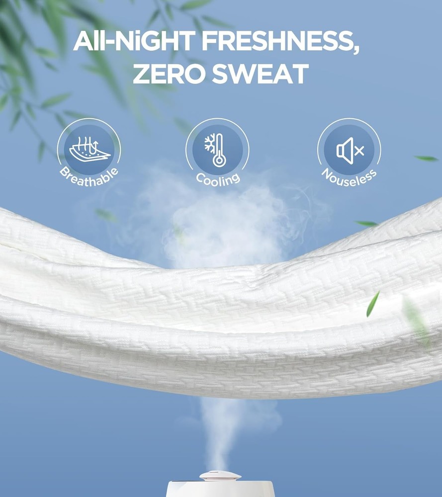 100% Waterproof King Mattress Protector, Hypoallergenic Viscose Made