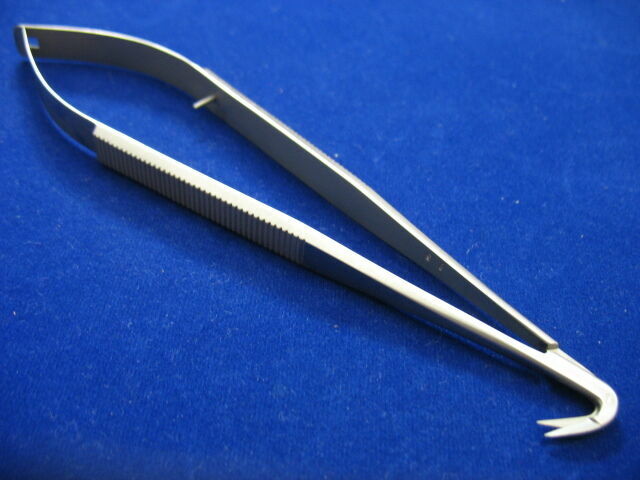PREMIUM O.R GRADE CASTROVIEJO VASCULAR MICRO SCISSORS 7" 125 DEGREE ANGULAR