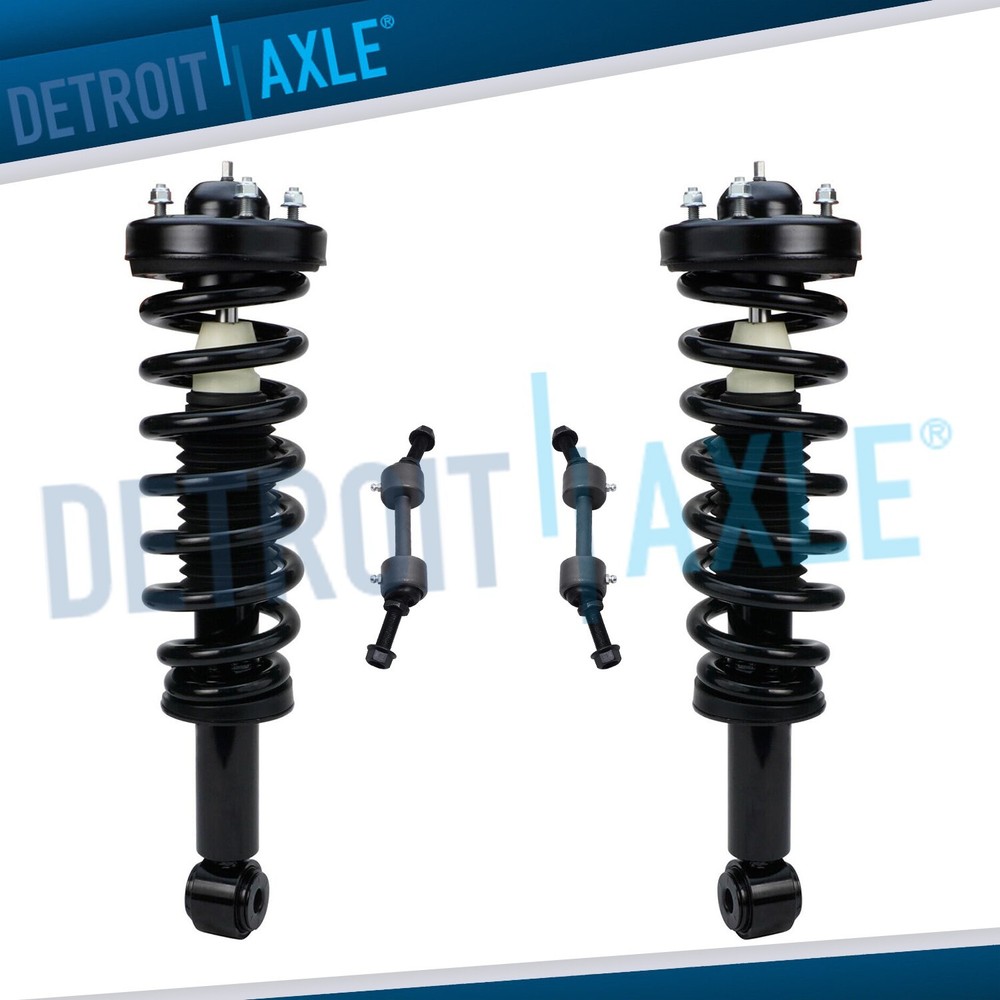 4pc Front Struts w/ Coil Spring Sway Bars for Ford Expedition Lincoln Navigator