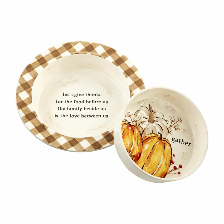 Mudpie - Nested Pumpkin Baking Dish Set -48010037