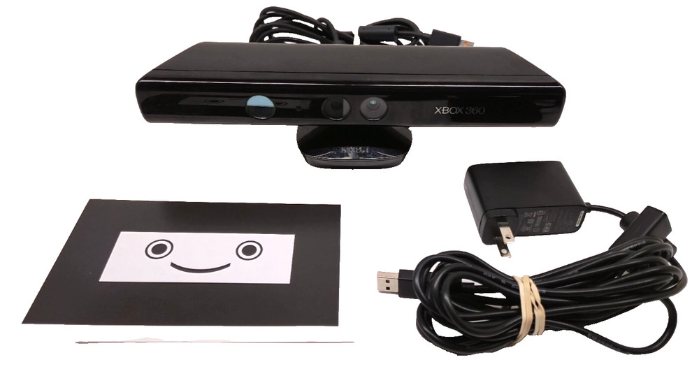 Microsoft Xbox 360 Kinect Sensor Bar 1414 Complete Bundle with Games Tested