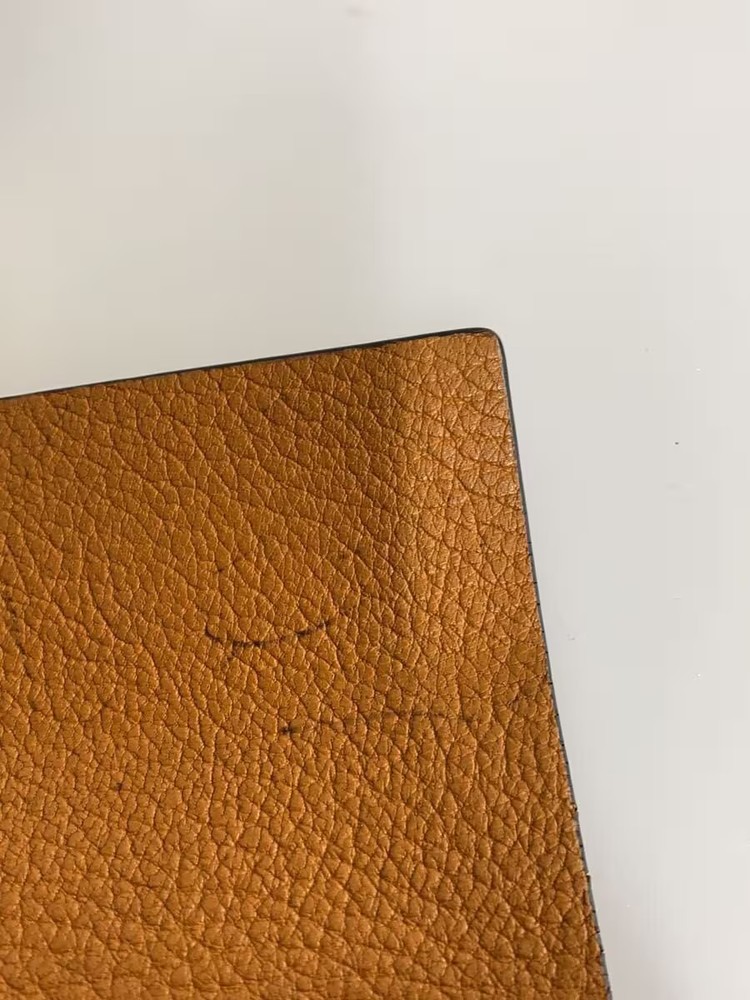 Chloe CML Leather Long Wallet, Plain, Women's
