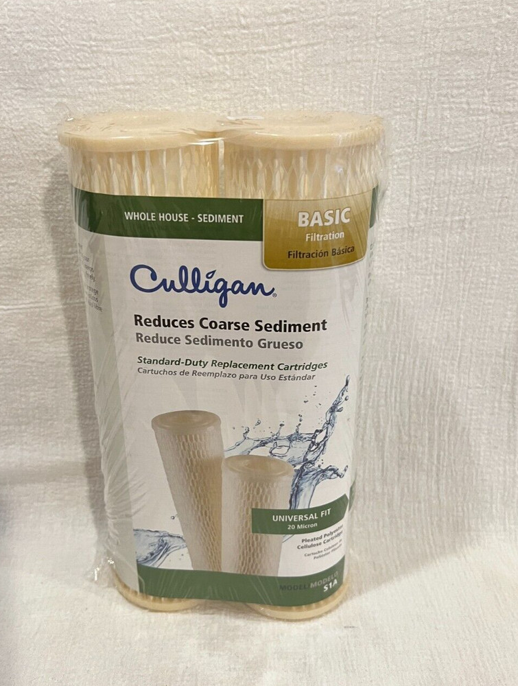 Culligan Water Filter Replacement Cartridge S1A 2-Pack, Reduces coarse Sediment