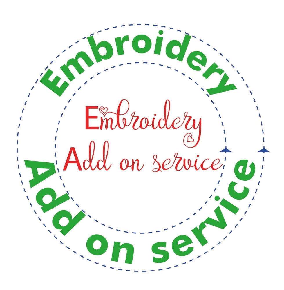 Embroidery Add on service (add on thread color, Logo digitized, 3D )