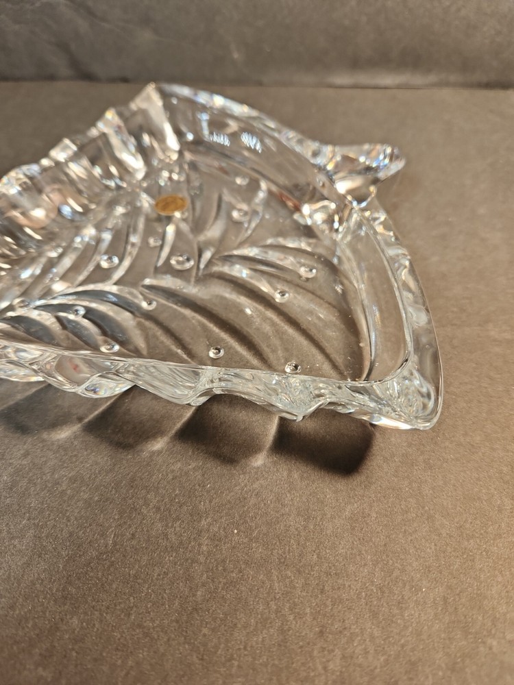 Cristal d'Arques Crystal Christmas Tree Shaped Dish