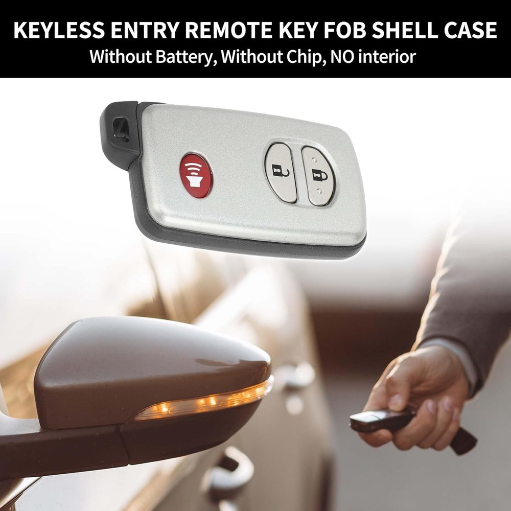 Key Shell Case Keyless Entry Remote Key Fob Replacement Case for 4Runner 2010-20