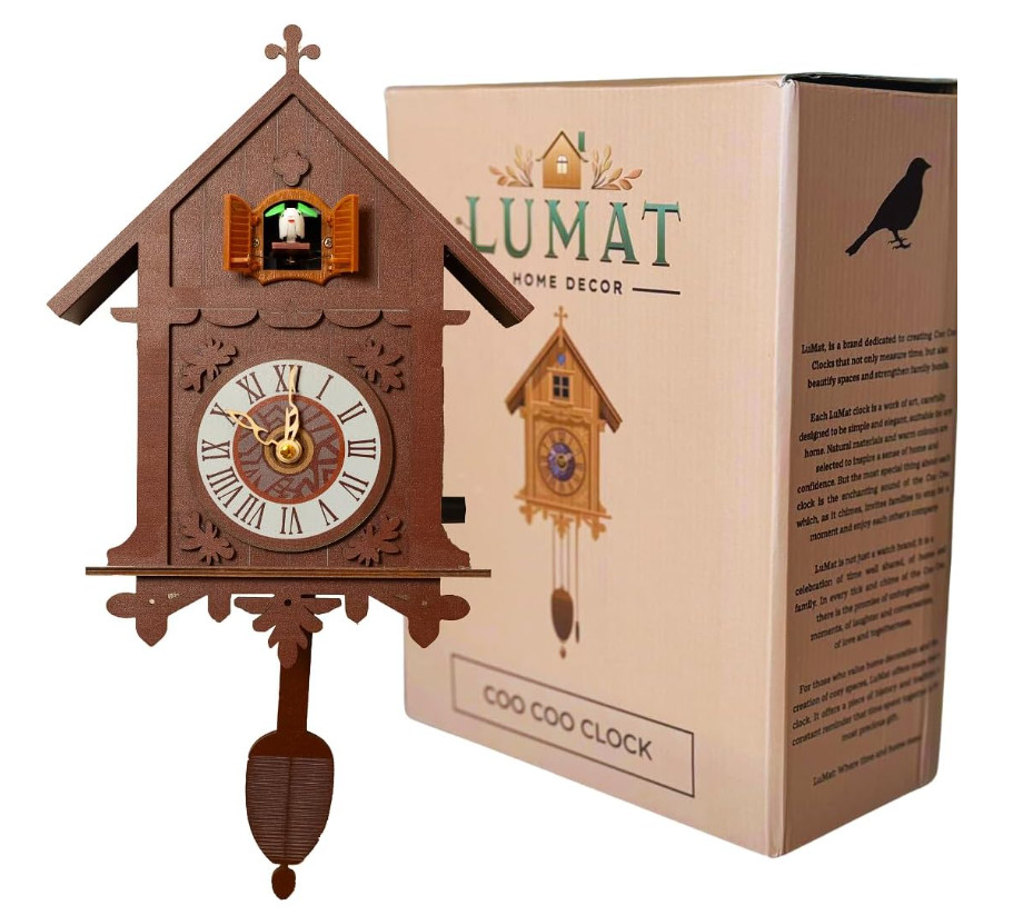Cuckoo Clock - Modern Brown Cuckoo Clocks for Wall