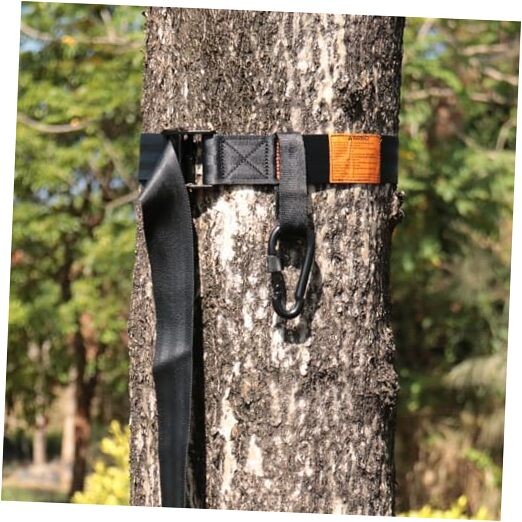 Tree Stand Safety Strap, Hunting Safety Harness Tree Strap, Black-upgrade