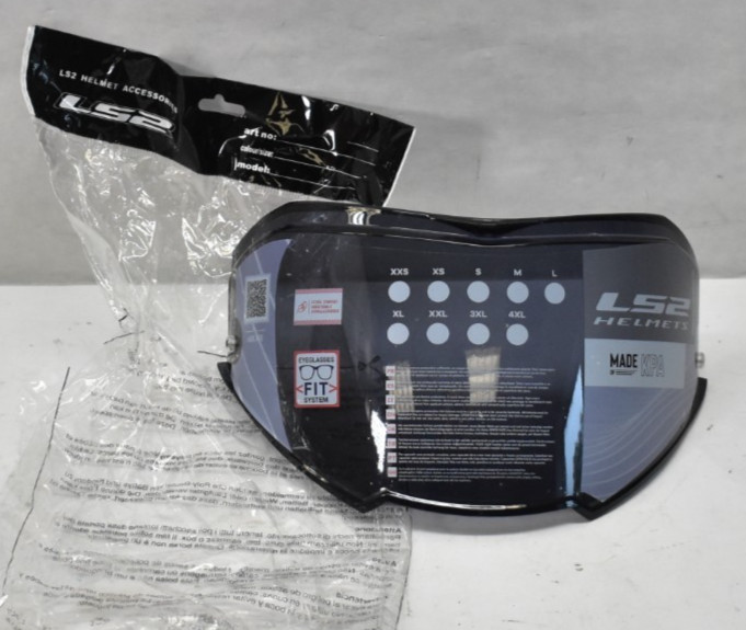 LS2 Helmets Visor Replacement Dark Smoke Replacement 9-1/2" Long x 5-1/2" Wide