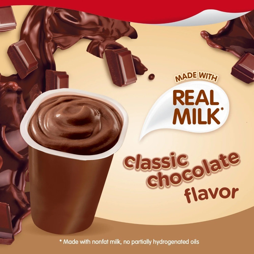 Super Size Chocolate Pudding Cups, 6 Count, 5.5 oz Each