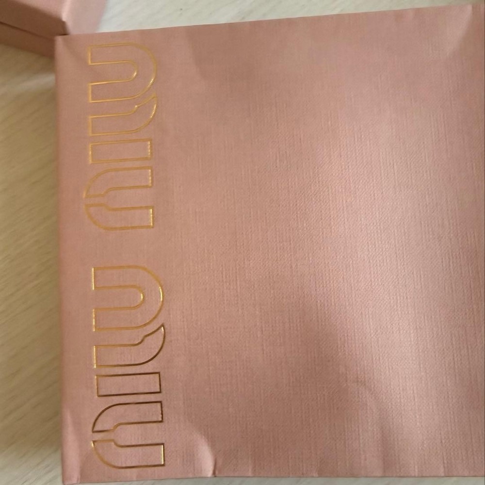 miumiu Wallet with Box Used Tri-Fold Wallet