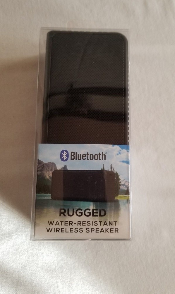 Bluetooth Rugged Water-Resistant Wireless Black Speaker