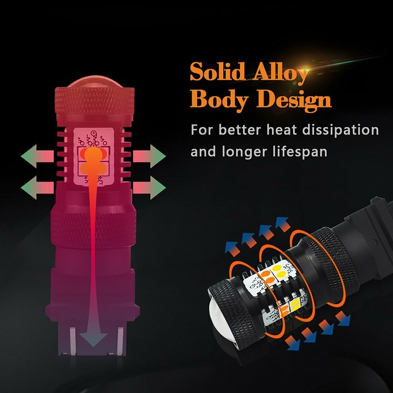 AUXITO 3157 Switchback LED Turn Signal Lights Anti Hyper Flash Canbus 16K EXD