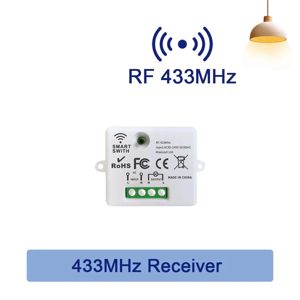 433MHz Wireless Remote Control Light Switch On Off Remote Controller Transmitter