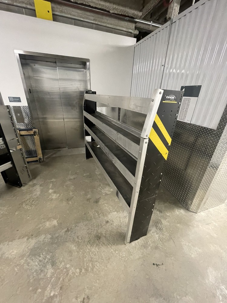 2 used cargo van shelves
