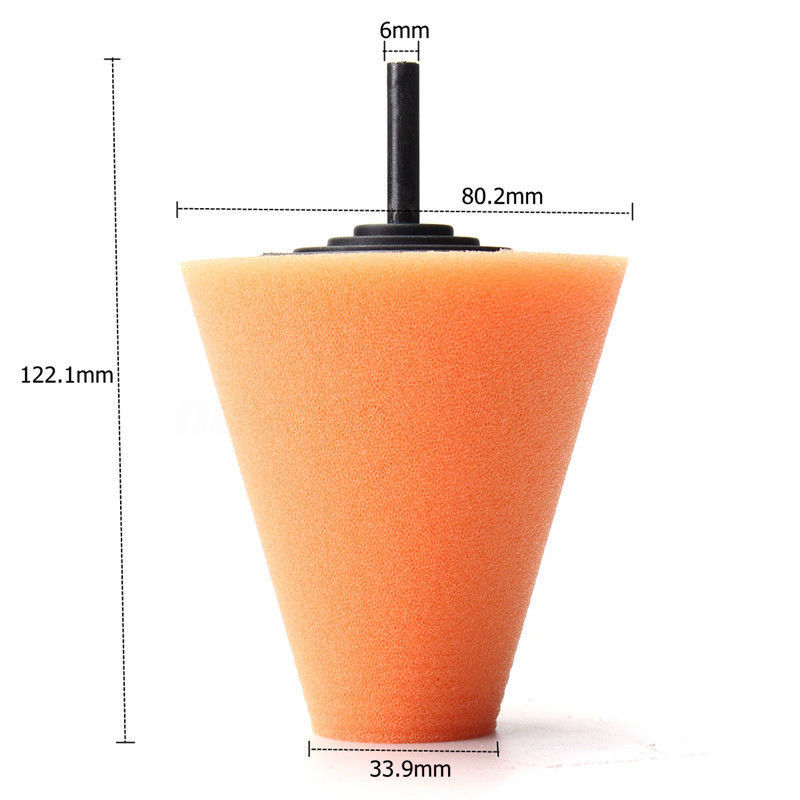 1PC Cone Polishing Random Sponge Cleaning Drill FOR Car Wheel Hub Replace Tool