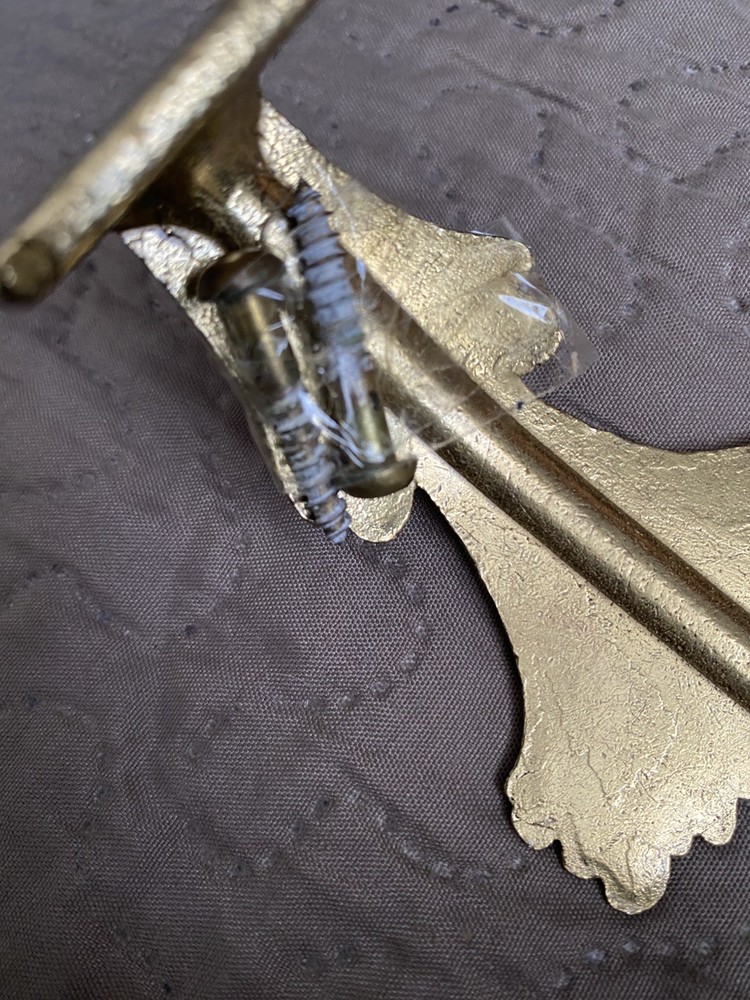Vintage Brass Curtain Tie Backs Hooks